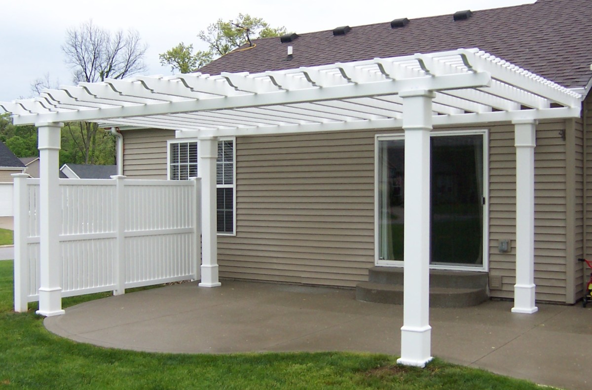 Vinyl by design pergola vinyl by design